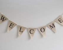 Popular items for burlap flags on Etsy