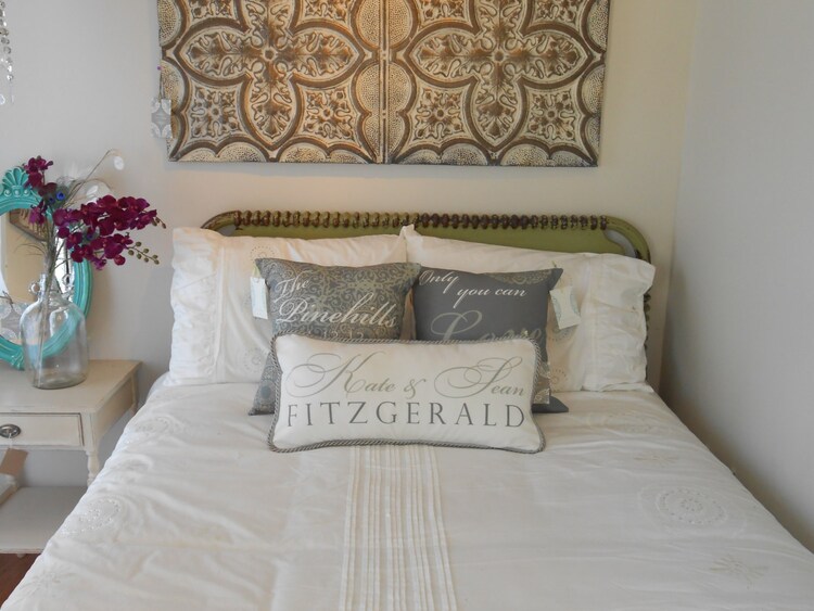 Personalized Bedroom Wedding Pillows by ModernVintageCapeCod