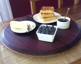 Wine Barrel Lazy Susan