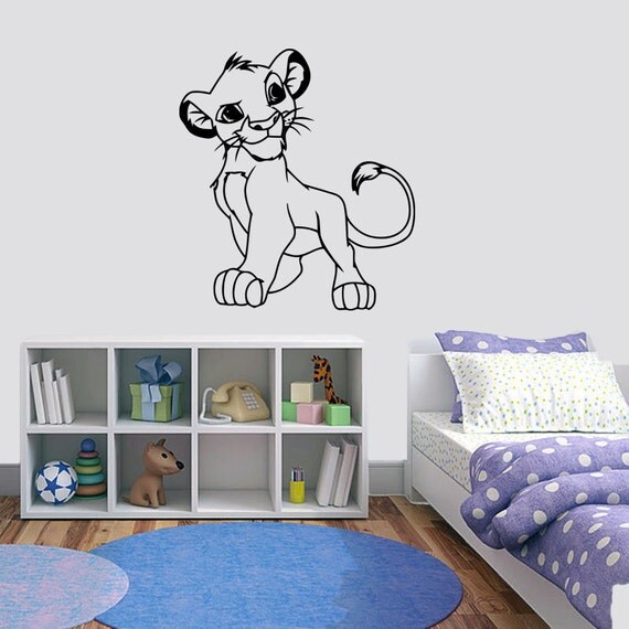 Items similar to Vinyl wall decal Simba The Lion King on Etsy