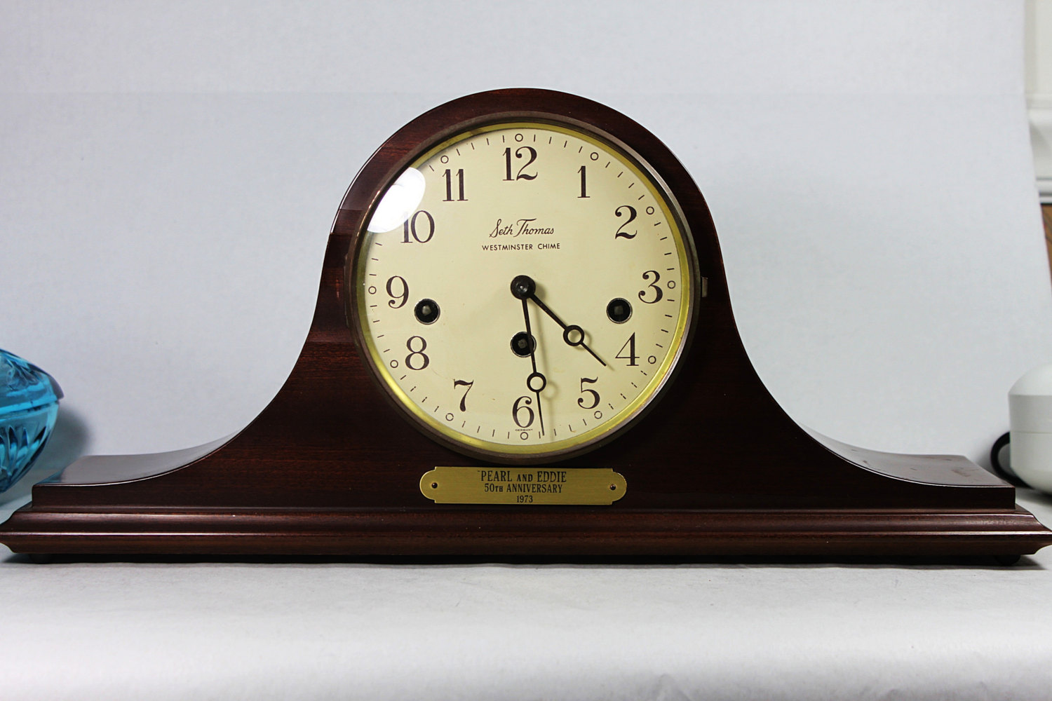 Vintage Seth Thomas Westminster Chime Mantle Clock