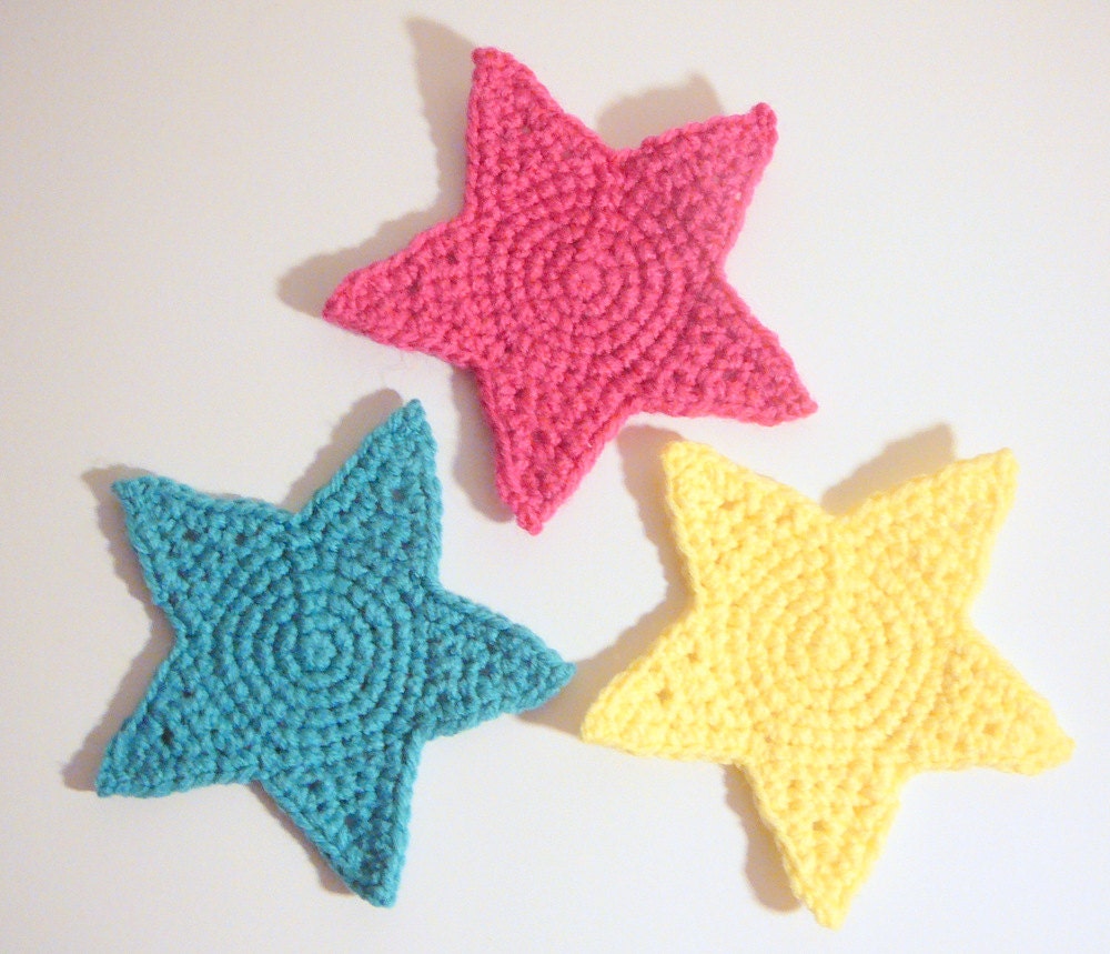 Star Coasters PDF Crochet Pattern INSTANT DOWNLOAD