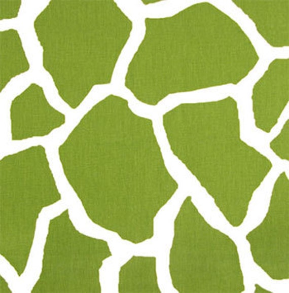 Giraffe Fabric Reese Green Premier Prints Home Decor cotton