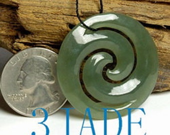 Collier Pendentif Maori Roimata En Jade Néphrite – Longueur 84 Cm – 81stgeneration – Neuf Avec étiquettes