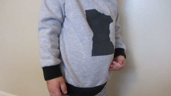 Little kid's state hoodie. custom order.