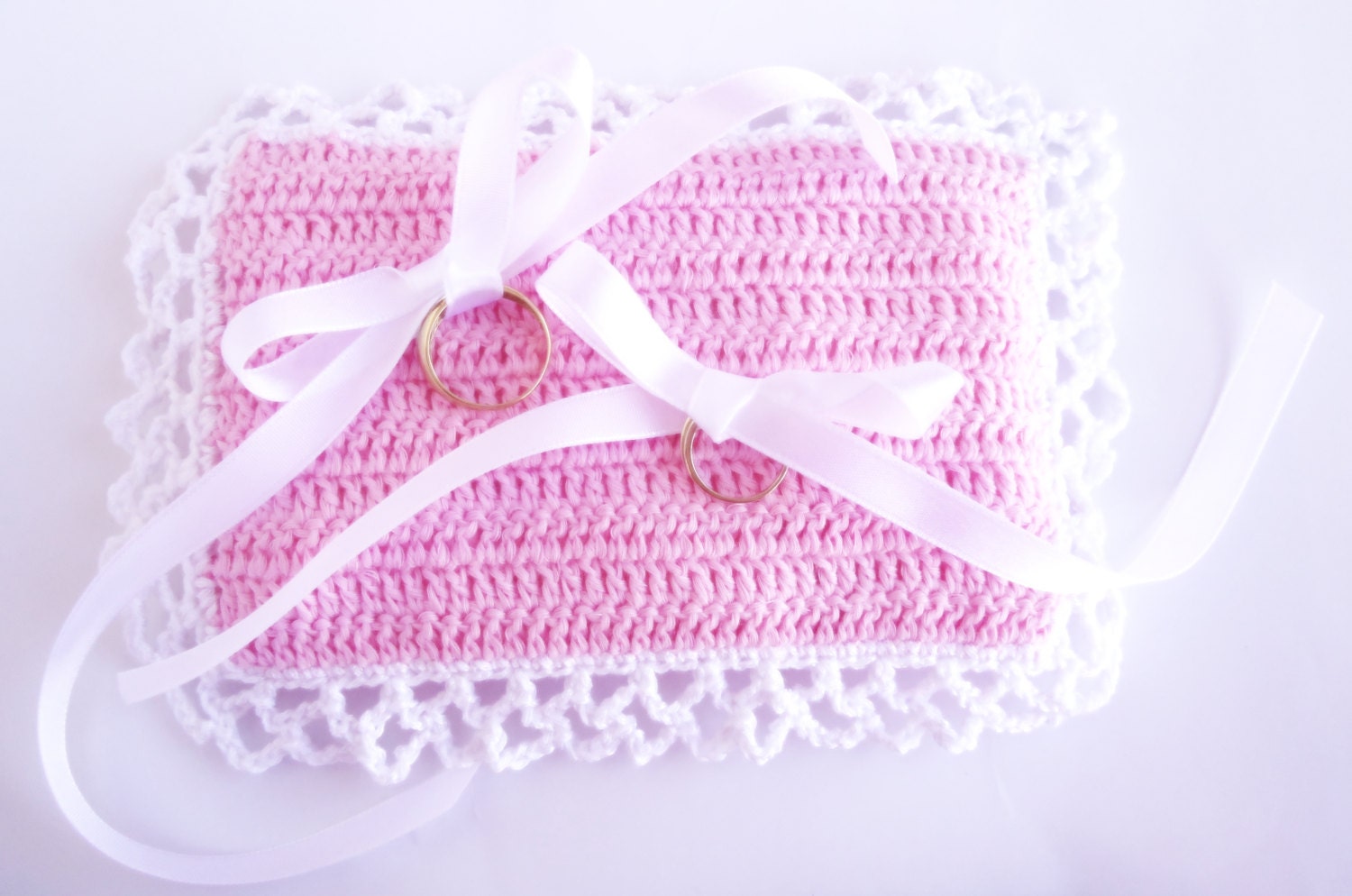 Crochet Pattern Ring Bearer Pillow Wedding Pillow Ring