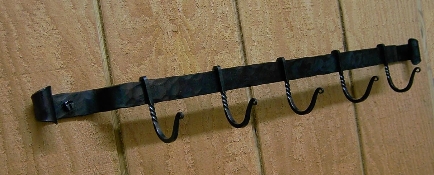 Wrought Iron Utensil Rack 5 hook