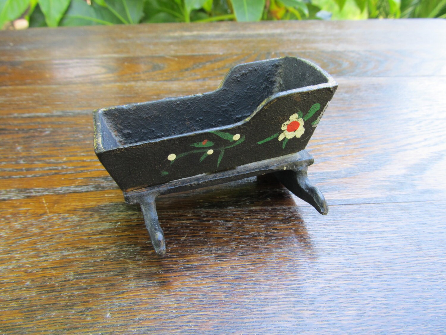 Vintage Cast Iron Cradle