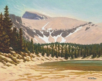 ... Landscape Painting turquoise plein air western oil mountain lake ... Landscape Painting turquoise plein air western oil mountain lake