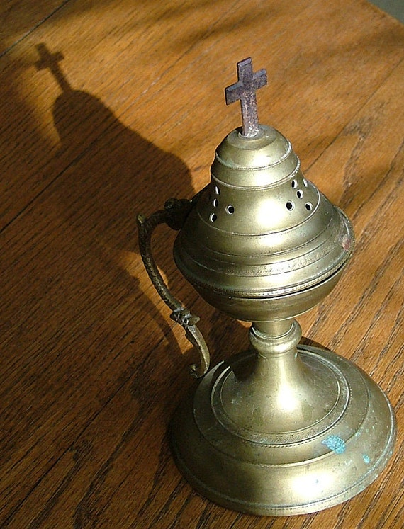 Vintage Greek Orthodox Incense Burner