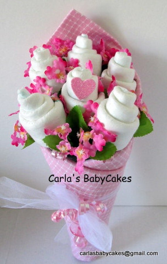 Baby Floral Bouquet Baby Shower Bouquet New Mom Gift