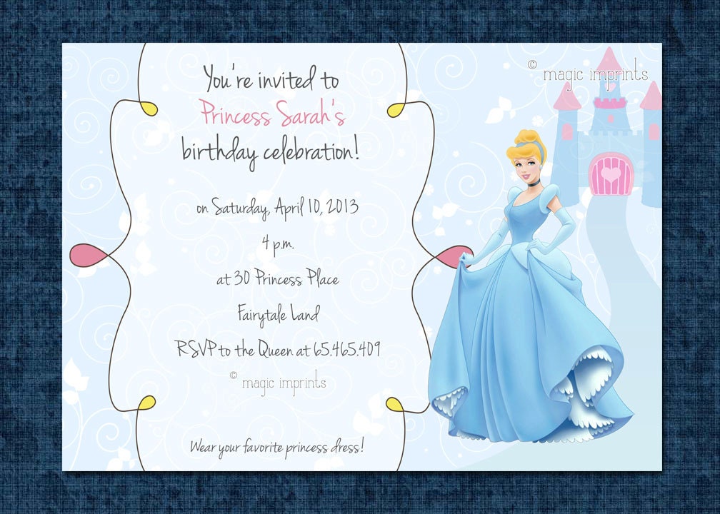 Cinderella Party Invitation Free Printable 4