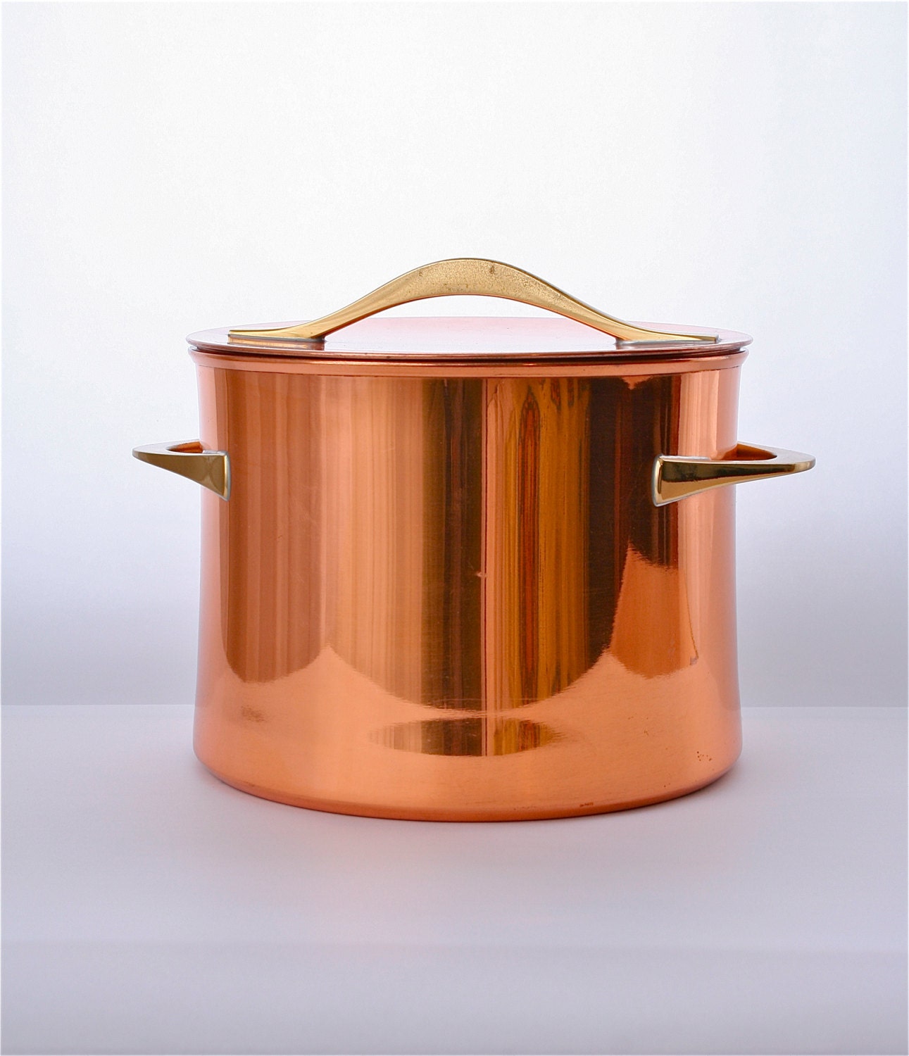 Vintage Dansk  Copper Pot  Mid Century Cookware Designed by