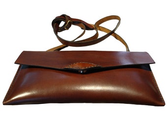 LEATHER HANDMADE BAG / Bag / Leather Bag / Leather Handbag / Handbag / Shoulder Bag / Bandolier Bag / Brown Leather Bag.