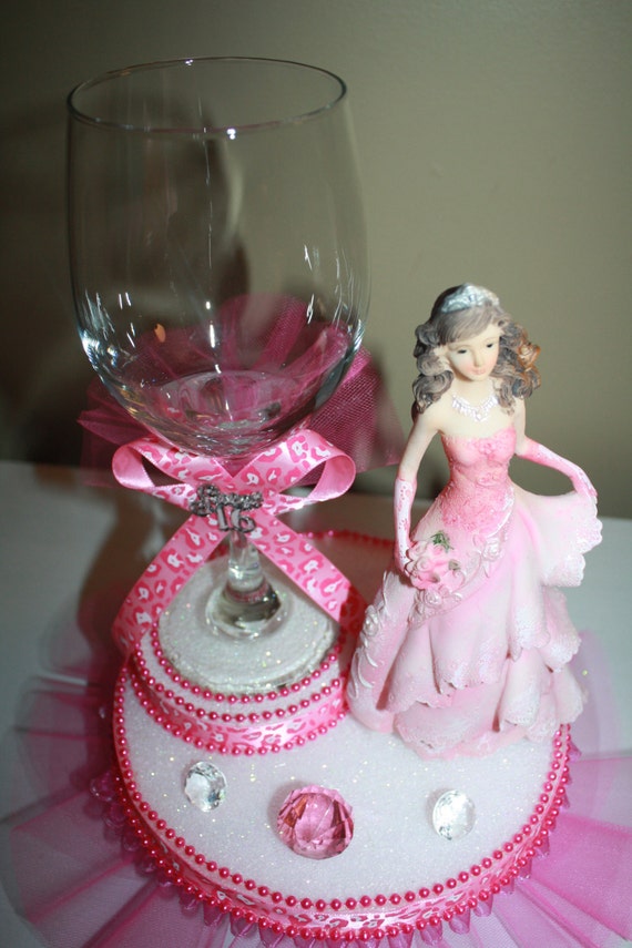 quinceanera sweet 16 centerpiece by Maylin201 on Etsy