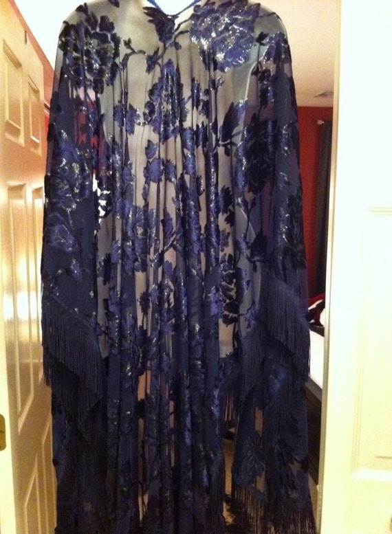 Stevie Nicks Blue Lamp shawl