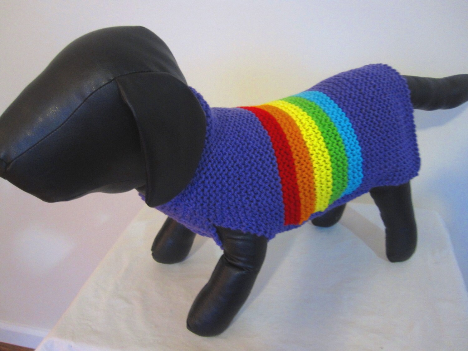 Rainbow dog sweater dog coat dog jumper Gay Pride dog