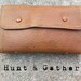 Vintage Leather Fly Fishing Wallet Pouch with Flies and Spinners