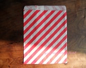 Favor Bags 25 Red Stripes Paper Favor Bags-Paper Party Bags Bridal Gift Bags Wedding Favor Pouches Buy Medium Christmas Treat Bags Il_170x135