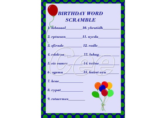 birthday party game party game for boy printable birthday