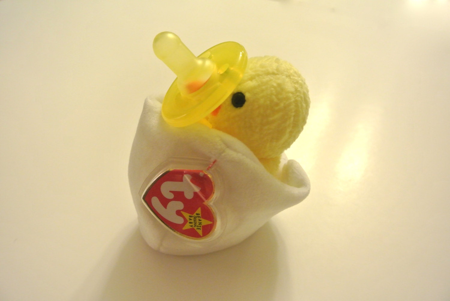 Baby Chick Eggbert Baby Beanie Buddy with Pacifier