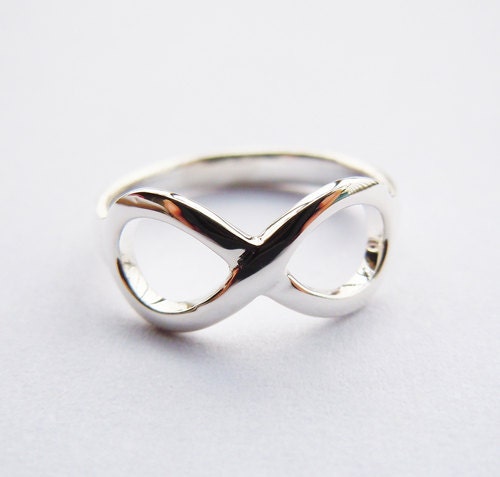 Engravable Sterling Silver Infinity Ring by SterlingSilverJewels