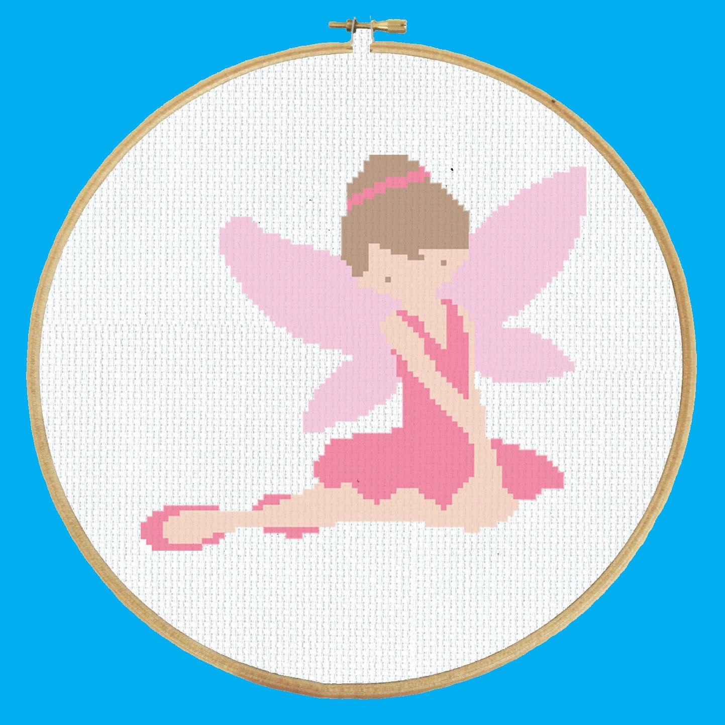 Download Easy Beginner Fairy Cross Stitch Pattern PDF Instant Download