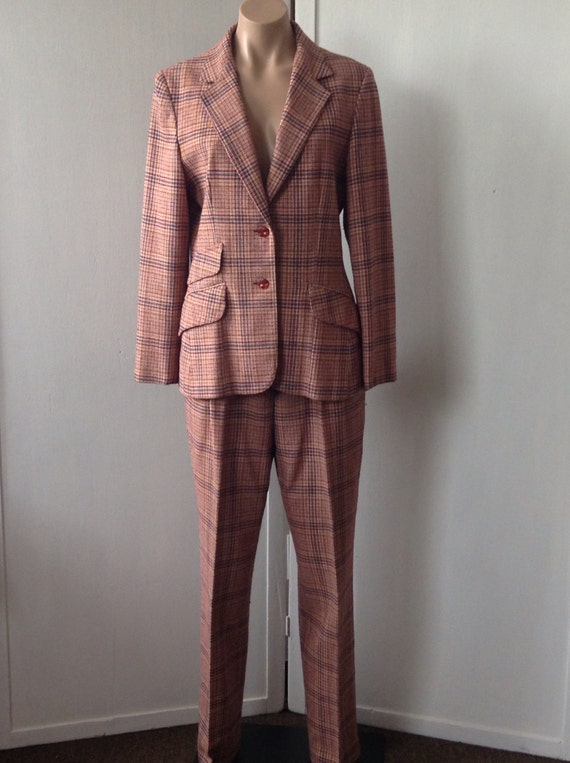 70s Plaid Suit / Vintage Plaid Suit / Vintage by houseoflemoore