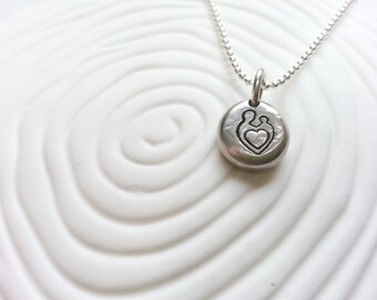 Mother and Child Necklace- Personalized Mother's Jewelry