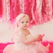 Shabby Tassel Garland - in Raspberry Sorbet