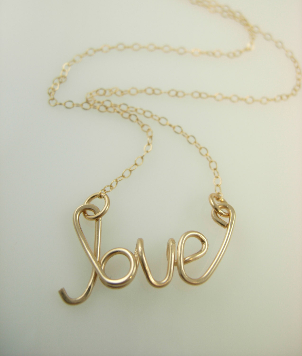 Personalized Wire Name Necklace Name Necklace Wire Love