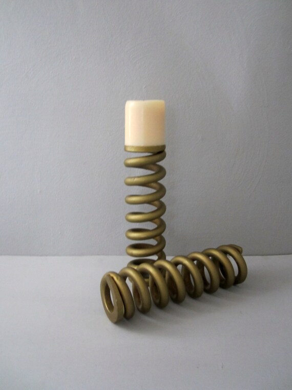Vintage Coil Spring Candle Holder