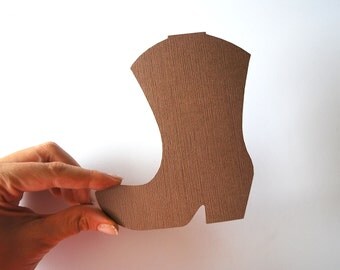 8 COWBOY BOOTS Die Cut 5 inches tall , Cowboy Cowgirl Die Cuts A596