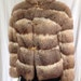 Vintage 1970s fur coat jacket Toggle Buttons Willmann's Furriers Oklahoma City Opossum