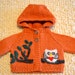 Waldorf Doll 15 inch Owl Woodland Sweater, Orange