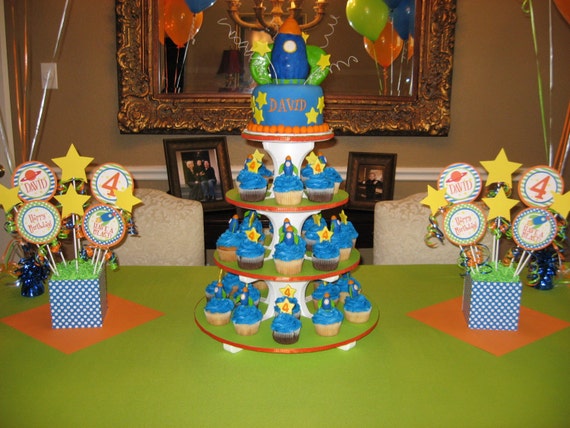 Rocket to Space Party - Birthday Printables - Alien - Astronaut - Huge Rocket Party Set by Amanda's Parties To Go Il_570xn