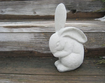 Rabbit Statue, Concrete Garden Rabbits, Garden Decor, Cement Rabbit Statue, Bunny Statue, Concrete Garden Statues, Bunny Rabbit Figure, Art