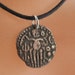 antique coin necklace CHOLA EMPIRE coin pendant jewelry Southern India. 985-1014 ad. Raja Raja Charm No.001150