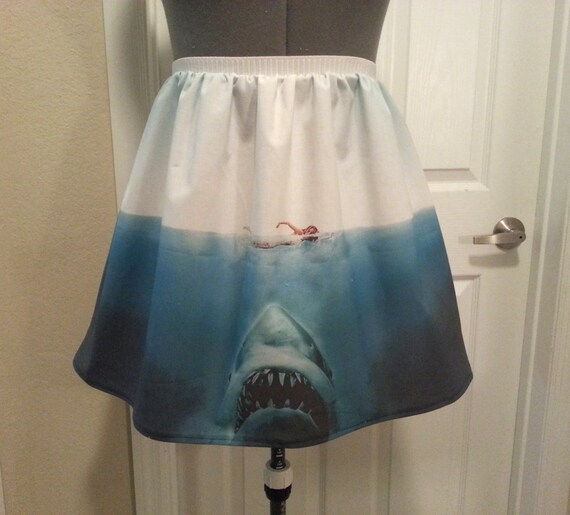 Jaws inspired (shark) full skirt- made to order