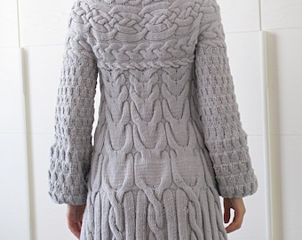 Knitting Pattern: Minimissimi Sweater Coat pattern PDF