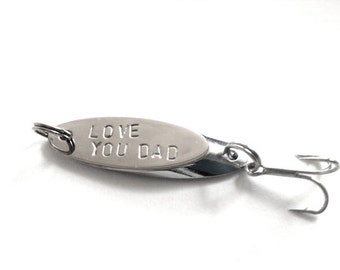 fishing lure, Love you dad, father of the bride - gift for dad, fisherman, dad gift, dad birthday, gift for stepdad, step dad, outdoors