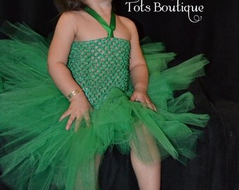 Kelly Green Tutu Dress- Baby Girl