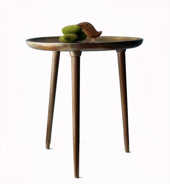 Mid Century Modern Side Table Danish Tripod Mid Century Modern Side Table Danish Tripod