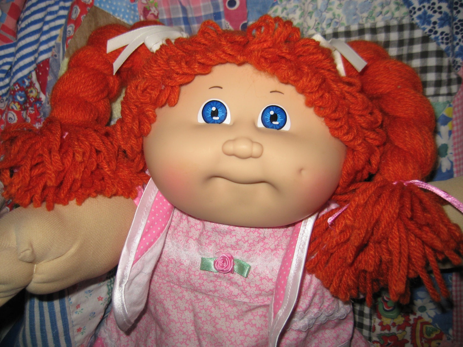 cabbage patch kid with red hair