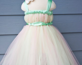 Flower Girl Tutu Dress Empire Waist Babydoll by BellaTutusDesigns