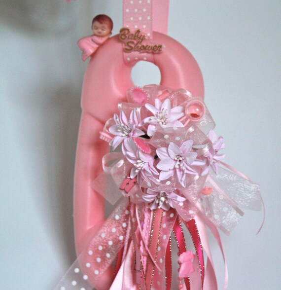 Jumbo Baby Diaper Pin Baby Shower Necklace by FavorsBoutique