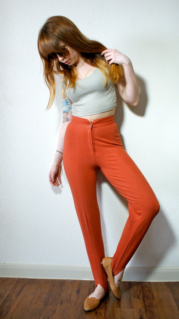 high waisted stretch pants