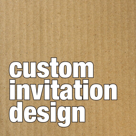 Items similar to Custom Invitation Design on Etsy