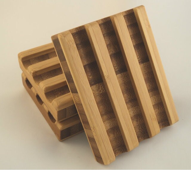 Bamboo Soap Dish with Tung Oil Handmade