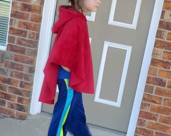 Little Red Riding Hood Cape Size 6 thru 12